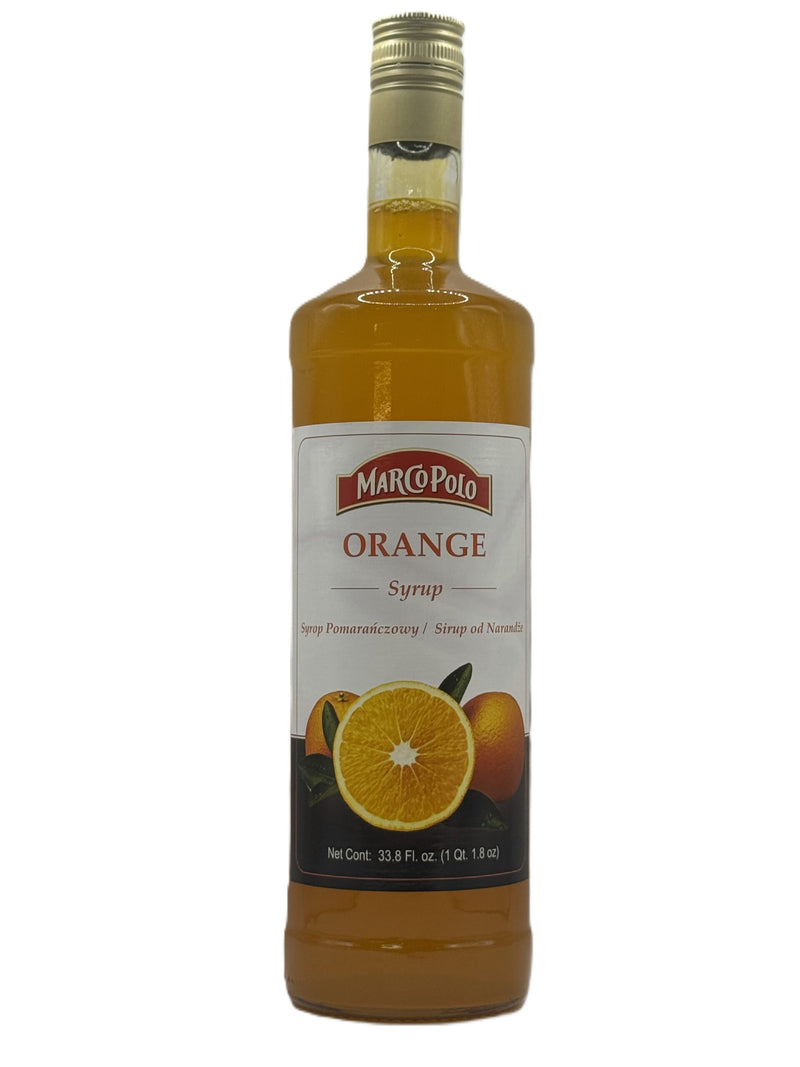 Marco Polo Sun Orange Syrup, 1 Liter | 33.8 fl oz