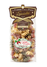 La Fabbrica Della Pasta Fusilloni Tricolor Pasta, #581, 17.6 oz | 500gr