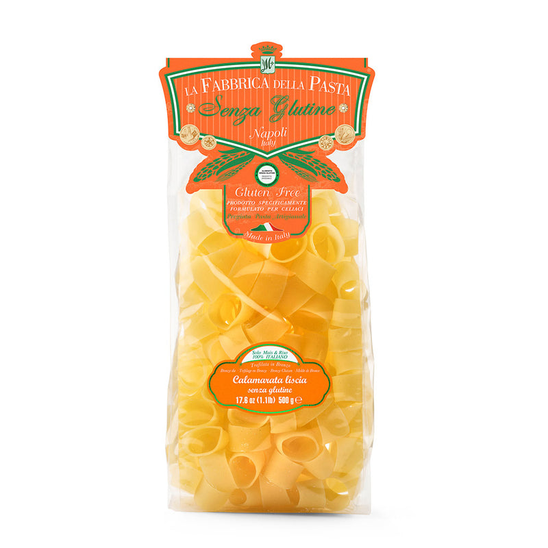 La Fabbrica Della Pasta Gluten Free Calamarata Liscia, #139, 17.6 oz | 500gr