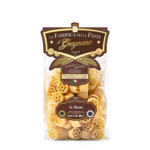 La Fabbrica Della Pasta Wheel Shape, Le Ruote Pasta, #738, 17.6 oz | 500gr