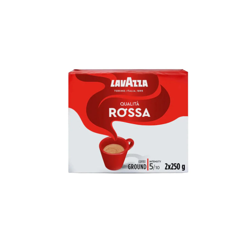 LavAzza Qualita Rossa, Ground Coffee, 5/10 Intensity, 2 x 250g