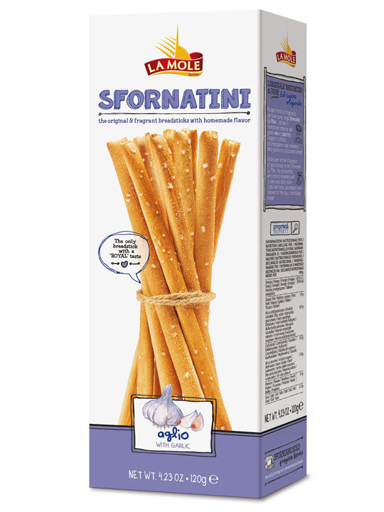 La Mole Breadsticks w/ Garlic, 4.23 oz | 120g