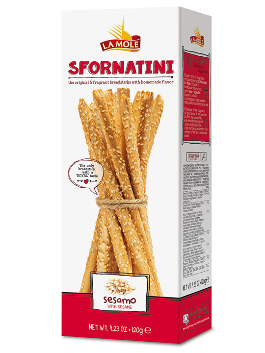 La Mole Sesame Breadsticks, 4.23 oz | 120g