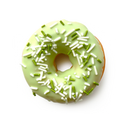 Maxtris Donuts Pistachio -Cream, Glazed Mini Donuts, Gluten Free, (210g, 6-Pack)