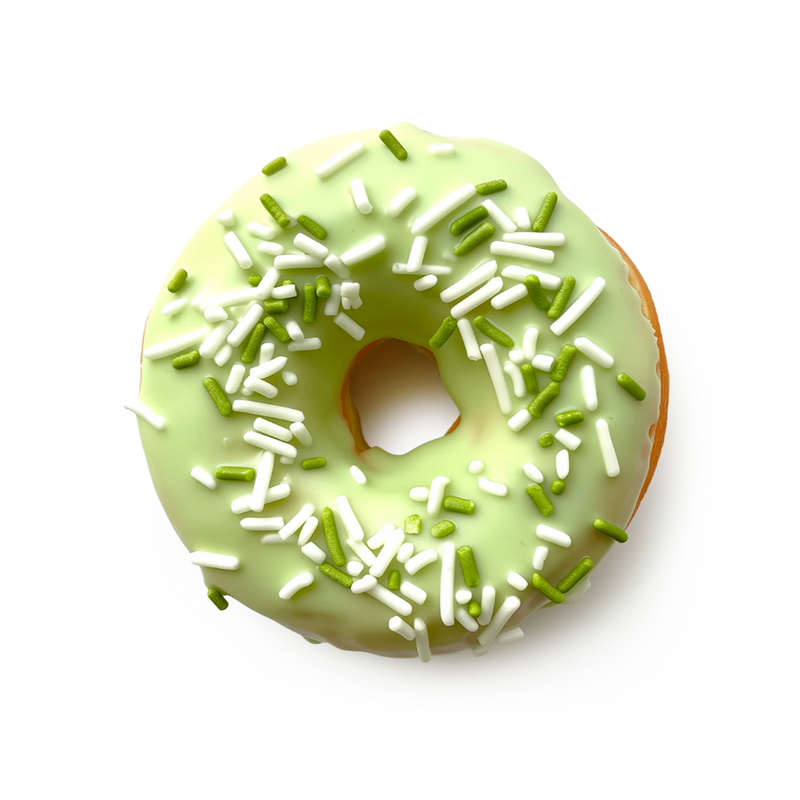 Maxtris Donuts Pistachio -Cream, Glazed Mini Donuts, Gluten Free, (210g, 6-Pack)