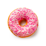 Maxtris Donuts Strawberry, Glazed Mini Donuts, Gluten Free, (210g, 6-Pack)