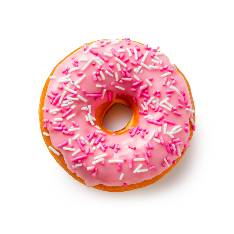 Maxtris Donuts Strawberry, Glazed Mini Donuts, Gluten Free, (210g, 6-Pack)