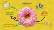 Maxtris Donuts Strawberry, Glazed Mini Donuts, Gluten Free, (210g, 6-Pack)