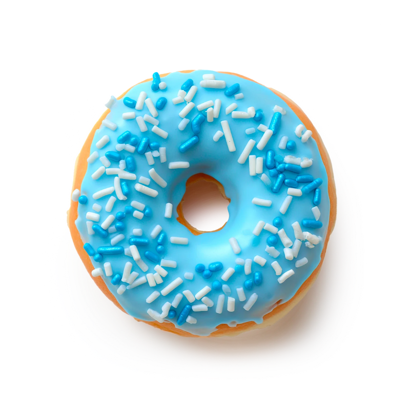 Maxtris Donuts Vanilla, Glazed Mini Donuts, Gluten Free, (210g, 6-Pack)