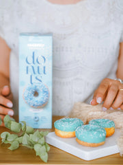 Maxtris Donuts Vanilla, Glazed Mini Donuts, Gluten Free, (210g, 6-Pack)