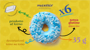 Maxtris Donuts Vanilla, Glazed Mini Donuts, Gluten Free, (210g, 6-Pack)