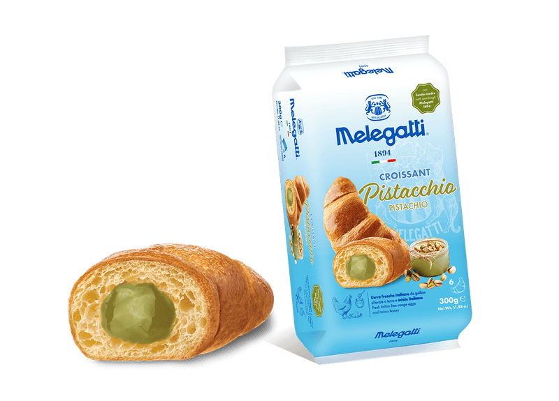 Melegatti Croissant with Pistacchio, 10.58 oz | 300g