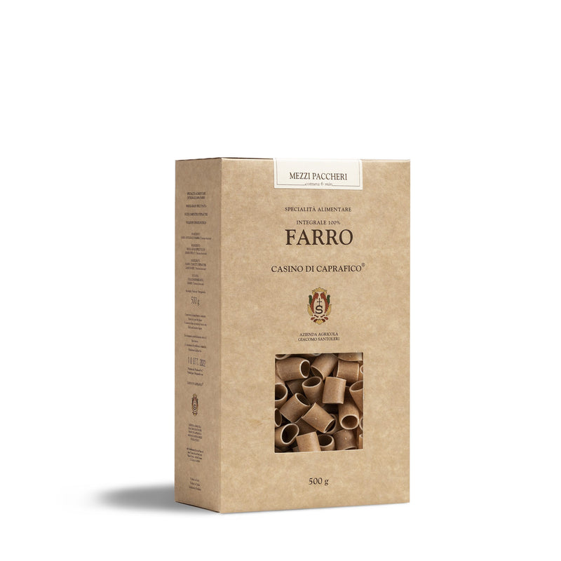 Casino Di Caprafico Farro Pasta Mezzi Paccheri, 17.6 oz | 500g