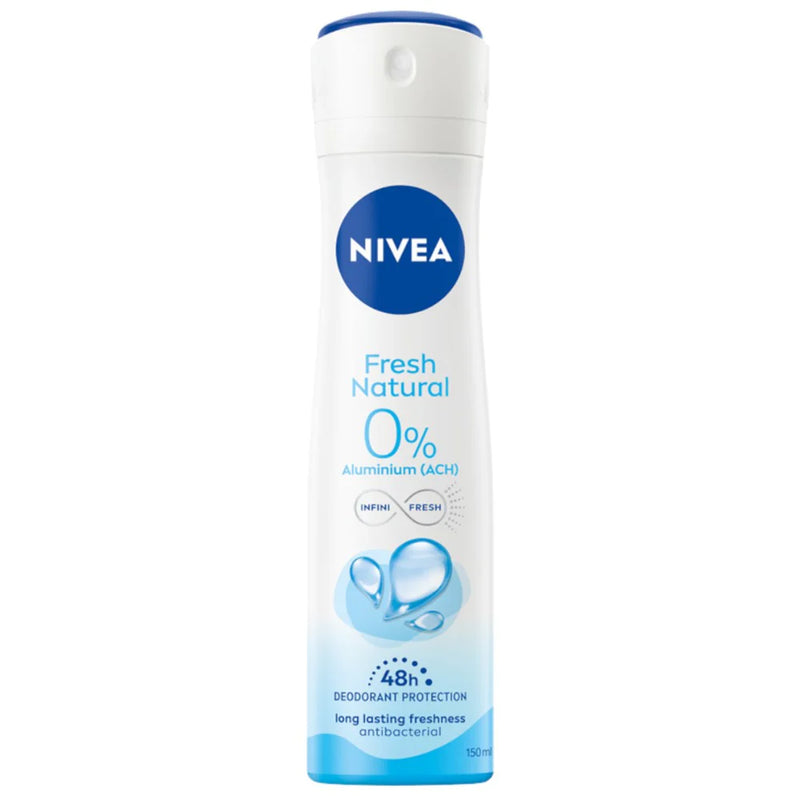 Nivea Women Fresh Natural 0% Aluminium Salts, 48H Protection, 150ml