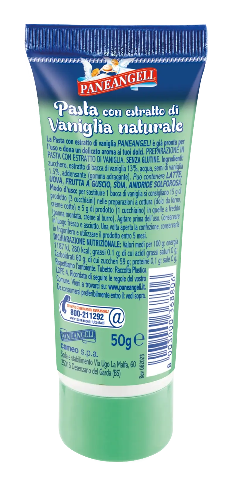 Paneangeli Natural Vanilla Paste, Pasta Vaniglia Naturale, 50g