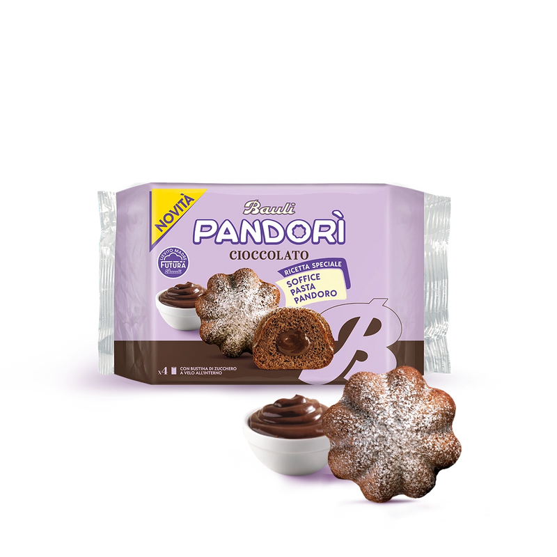 Bauli Pandorì Crema al Cioccolato –  4 Mini Pandoro