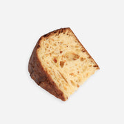 Slice of bread on a white background