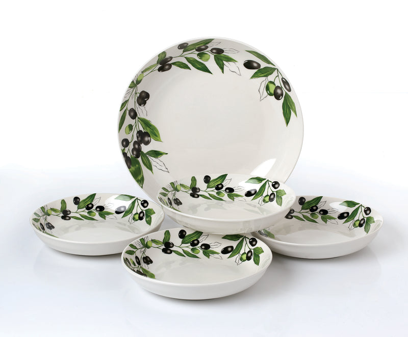 Olive 5 Piece Porcelain Pasta Set