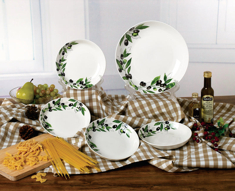 Olive 5 Piece Porcelain Pasta Set