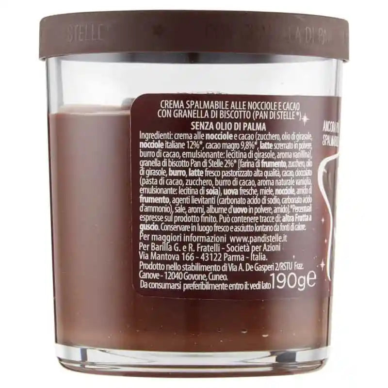 Pan Di Stelle Cream, Cocoa Hazelnut Spread, 190g