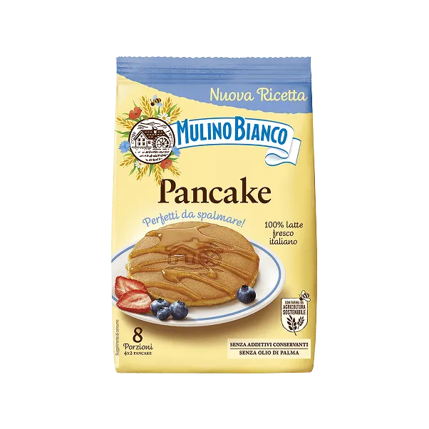 Mulino Bianco Pancake, 8 Pack (4×2), 280g | Product of Italy