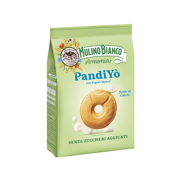 Green package of Mulino Bianco PandiYò on a white background