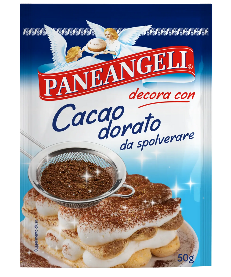 Paneangeli Cocoa For Dusting, Ready to Use, Cacao Dorato 1.7 oz | 50g