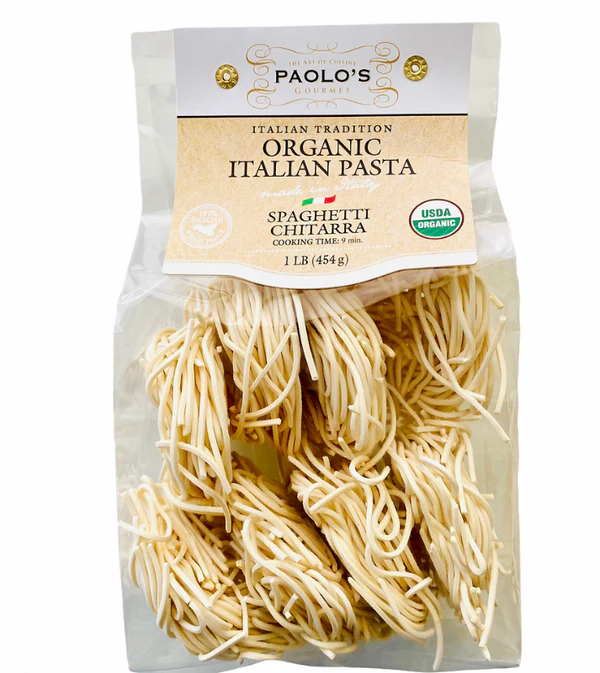 Paolo's Organic Spaghetti alla Chitarra Pasta, 1 LB | 454g