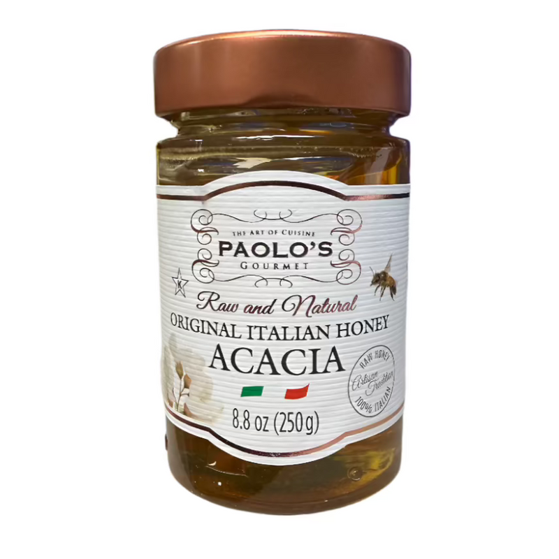 Paolo's Acacia Honey, 100% Pure Italian Honey, 8.8 oz | 250g