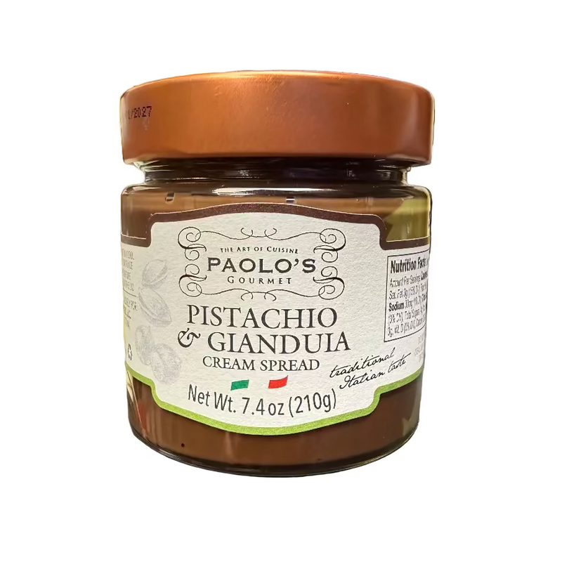 Paolo's Pistachio & Gianduia Cream Spread, 7.4 oz | 210g