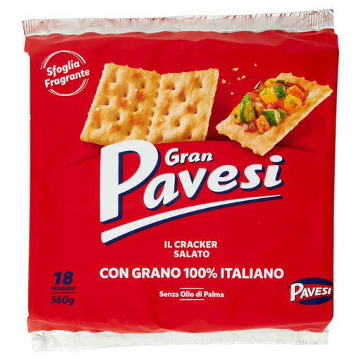 Pavesi Salted Crackers, 18 pack, 560g