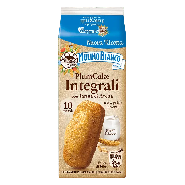 Mulino Bianco Plumcake Wholewheat, Pack of 10, 330g