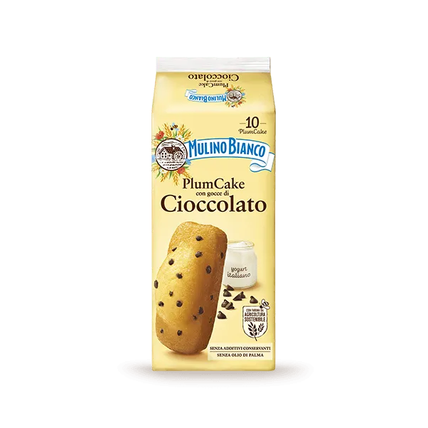 Mulino Bianco Plumcake w/ Chocolate Chip, Pack of 10, 330g