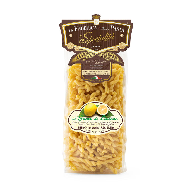 La Fabbrica Della Pasta Riccioli Lemon Flavor, #L949, 17.6 oz | 500gr