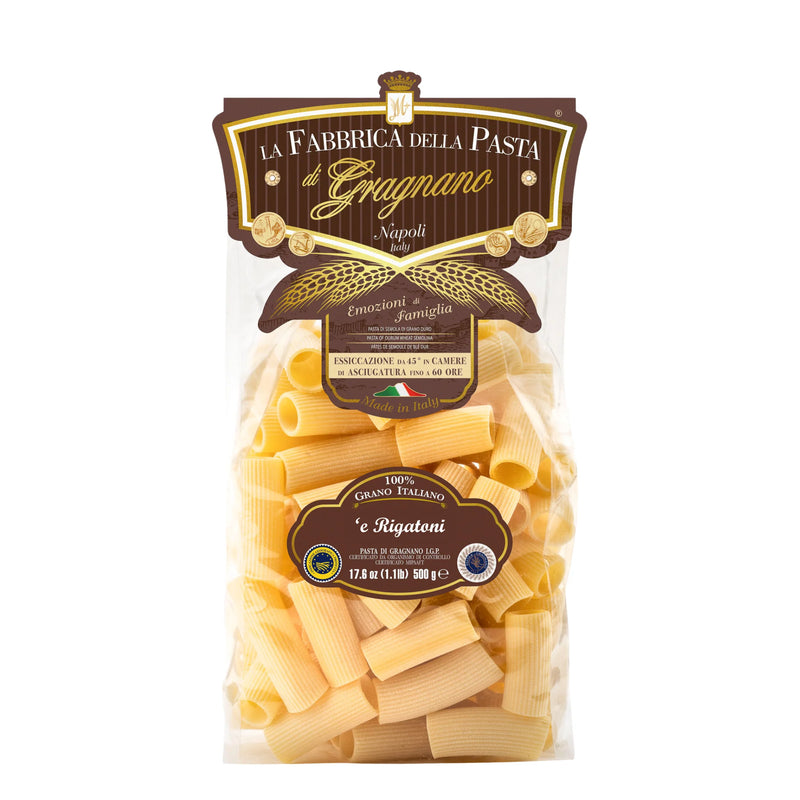 La Fabbrica Della Pasta E' Rigatoni, #572, 17.6 oz | 500g