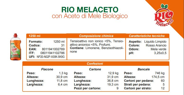 Rio Casamia Melaceto, 42.26 oz | 1250 ml