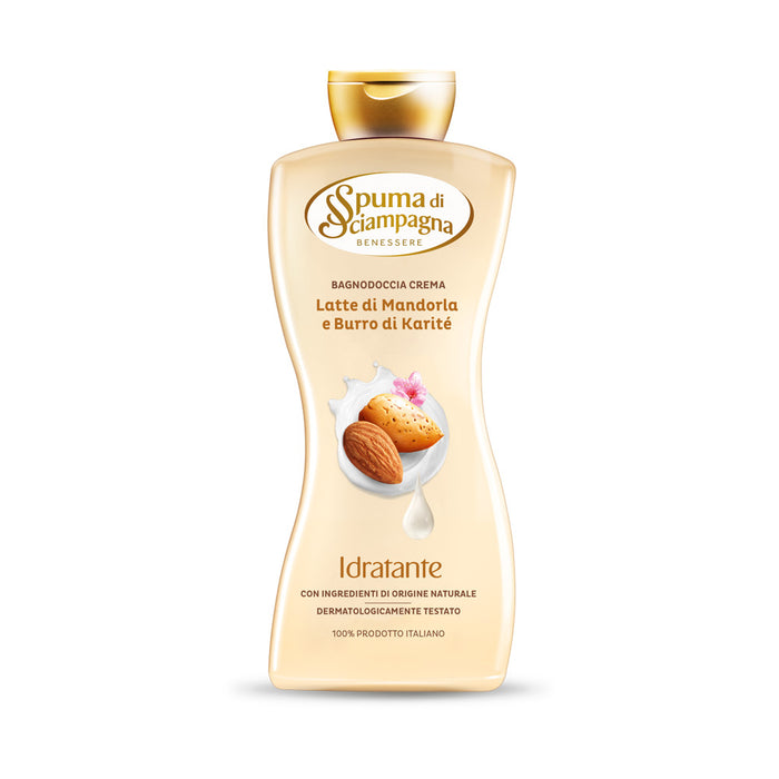 Spuma di Sciampagna Bodywash, Moisturizing Cream with Almond Milk, 650ml