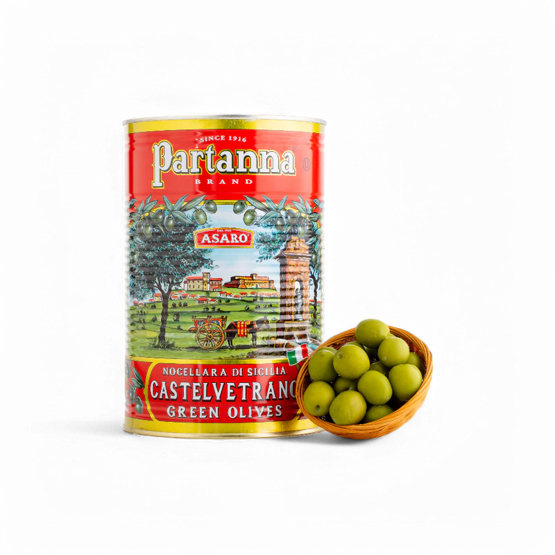 Partanna Castelvetrano Green Olives, 5.5 lb