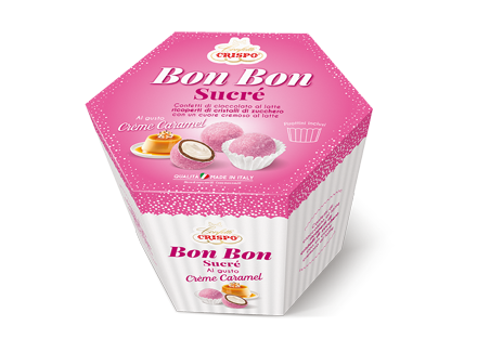 Crispo Sucre Raffinati Dragees w/ Crème Caramel, 1 lb 1.62oz | 500g