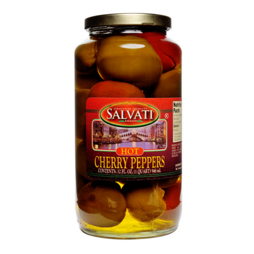 Salvati Hot Cherry Peppers, 32 fl oz