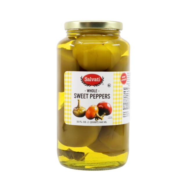 Salvati Whole Sweet Peppers, 32 fl oz