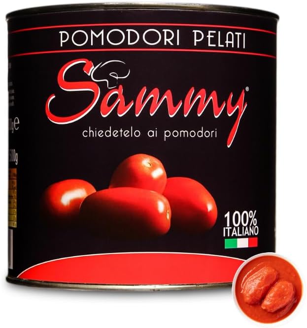 Sammy Peeled Tomatoes 100% Italian, 88 oz | 2500g