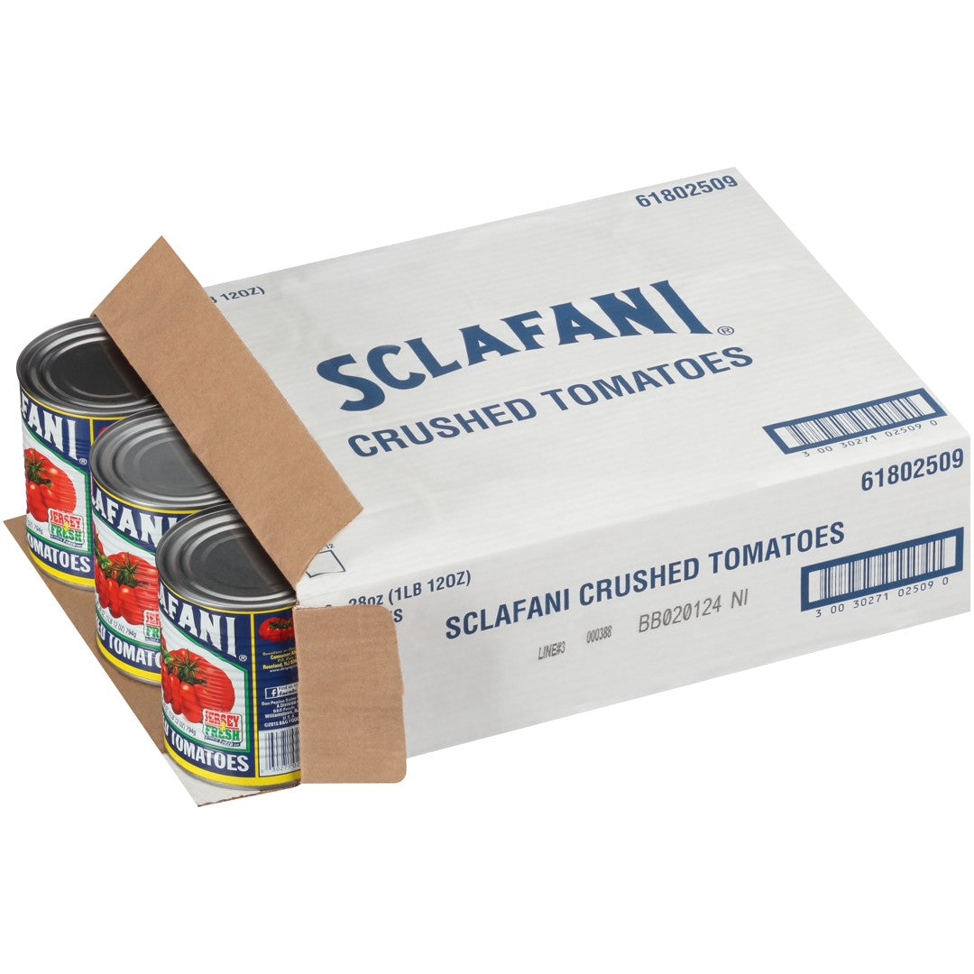 Sclafani Crushed Jersey Tomatoes, 28 oz — Piccolo's Gastronomia