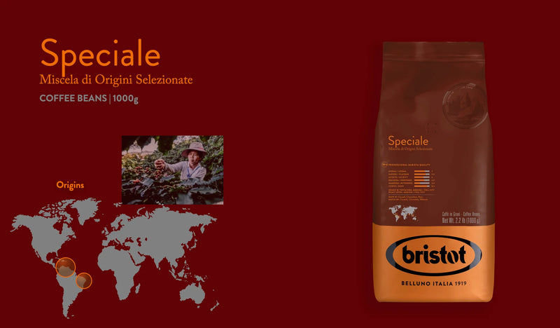 Caffe Bristot Speciale, Medium Roast, Coffee Beans, 2.2 lb | 1000g
