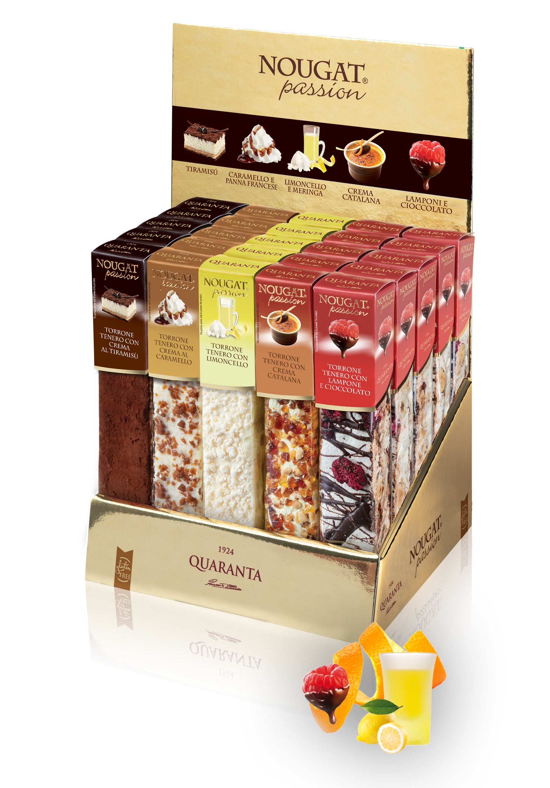Quaranta Soft Nougat Bars Pasticceria, Torrone Mix — Piccolo's ...