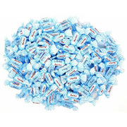A bulk bag of small blue wrapped Sperlari Anice hard candies.
