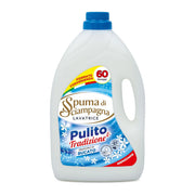 Spuma di Sciampagna laundry detergent bottle on a white background