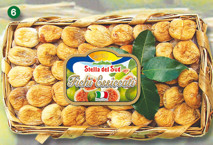 Stella Della Sud Dry Figs Basket, 6.6 Lbs | 3kg