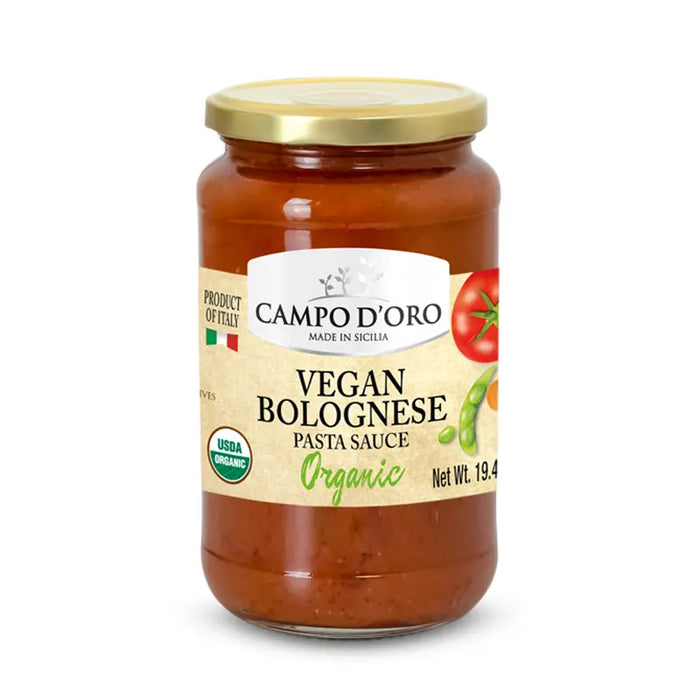 Campo d'Oro Organic Vegan Bolognese Pasta Sauce, 19.4 oz | 550g