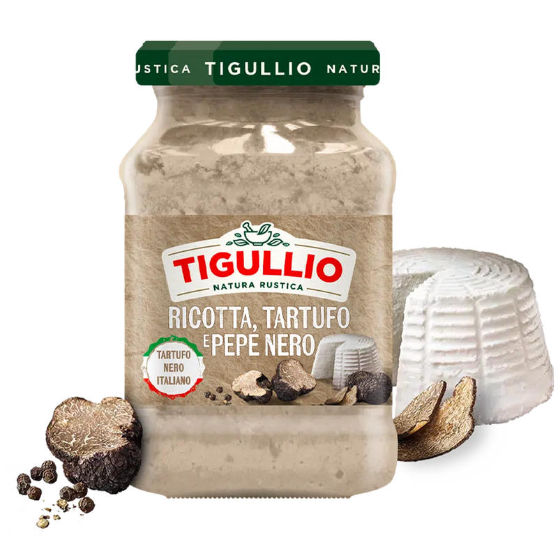 Tigullio Ricotta, Truffle & Black Pepper Pesto – 185 g (6.5 oz)